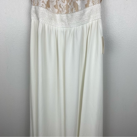 Lulu's Forever and Always Sleeveless White Floral Lace Maxi Dress Size XS NWT - Picture 8 of 16